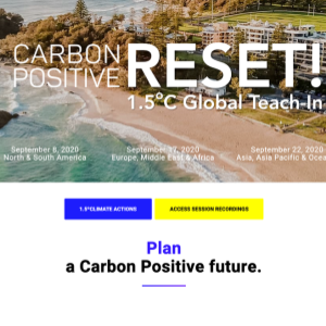 CarbonPositive RESET! Apprentissage global à 1,5 ° C