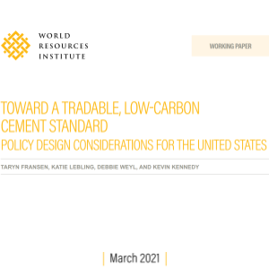 Verso uno standard di cemento a basso tenore di carbonio