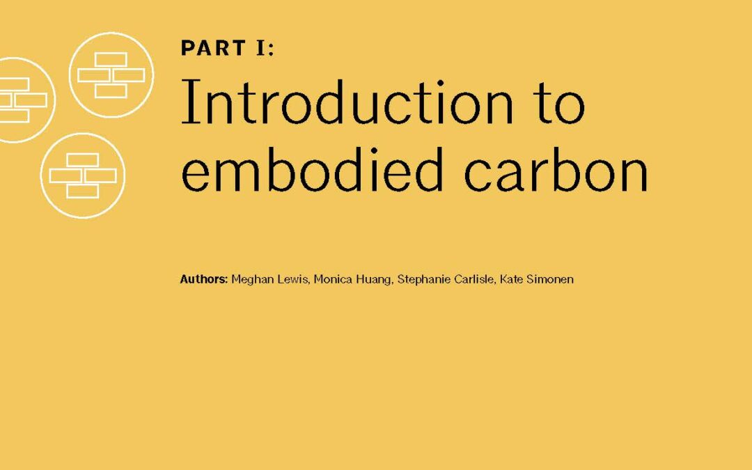 Partie 1 - Introduction au carbone incorporé