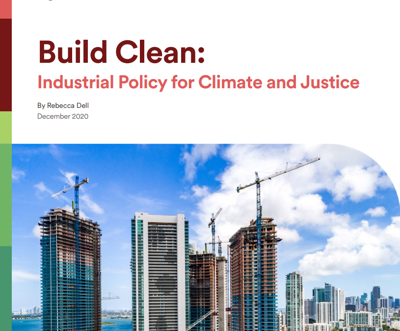 Construire propre : politique industrielle pour le climat et la justice