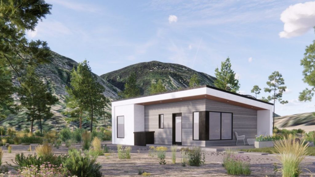 Rendering of Lytton home with Nexii panels