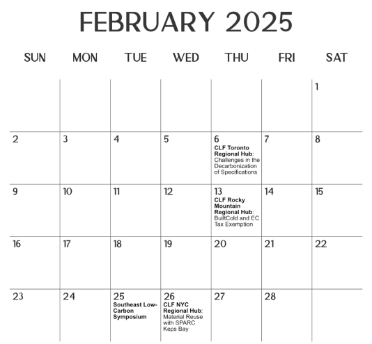 CLF calendar